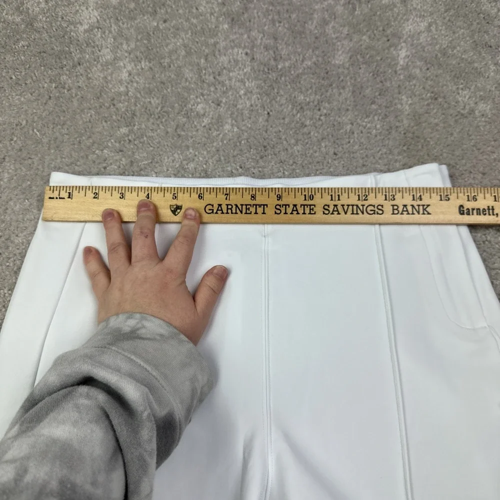 Athleta Glacier White Snow Skinny Pants‎ Size 12 Luxe Fabric Ski Pants